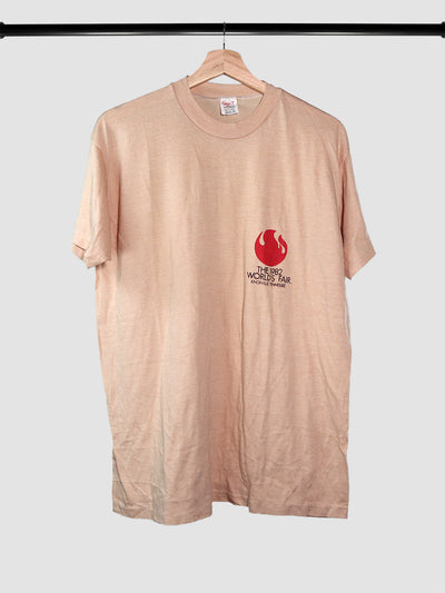 1982 Knoxville Tennessee World's Fair vintage t-shirt in tan peach.